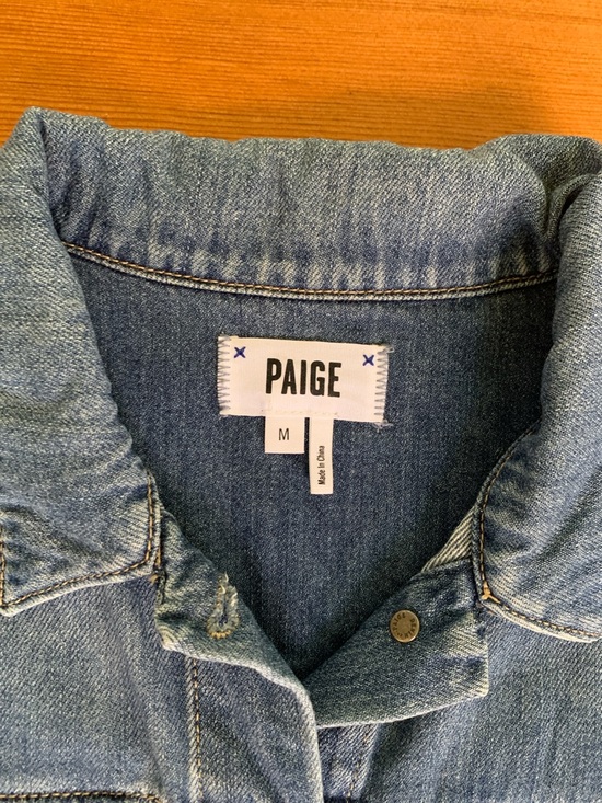 PAIGE Light Blue Denim Trucker Jacket - Picture 2 of 6